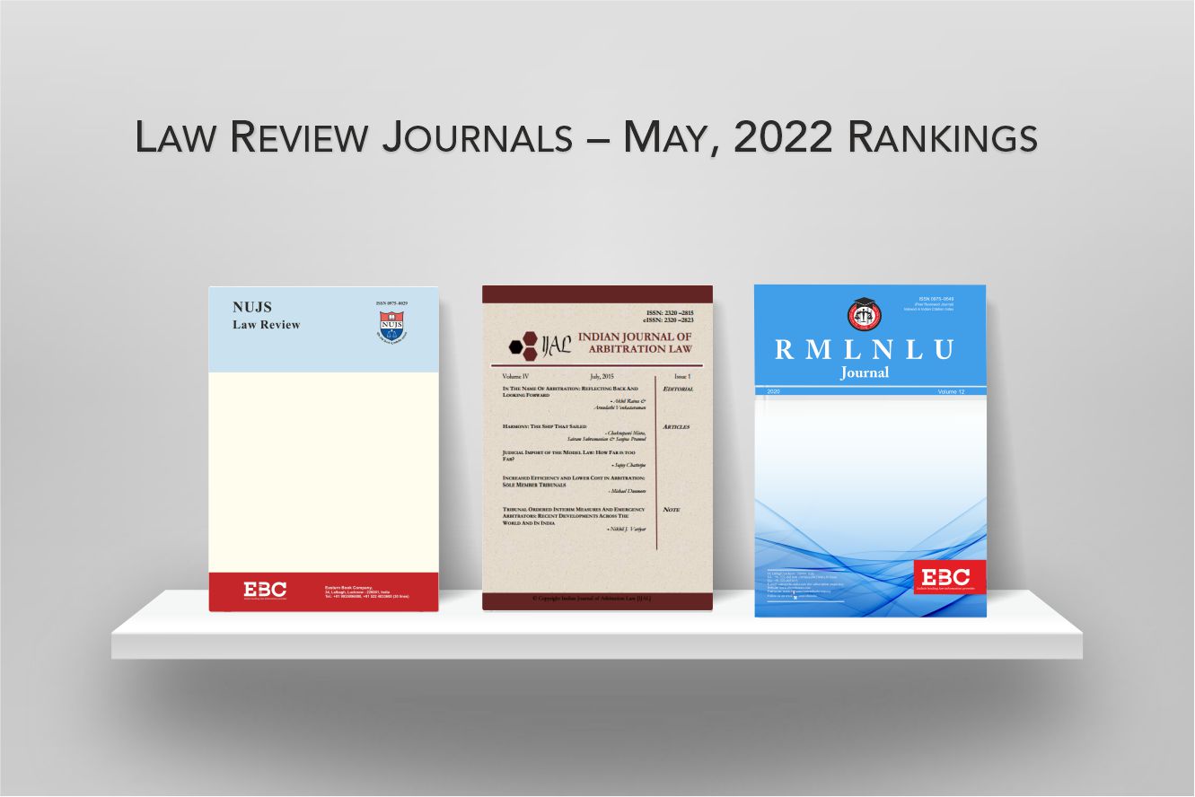 SCC Online Blog Law Review Rankings [May, ’22] | Journal of Indian Law ...