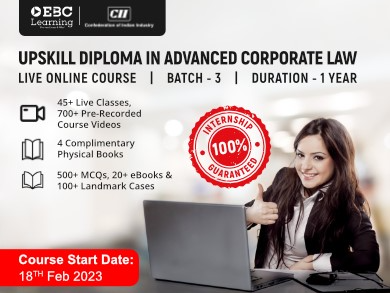 EBC Learning  CII, Upskill Diploma in Advanced Corporate Law Programme