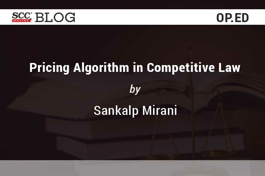 pricing algorithm in competitive law