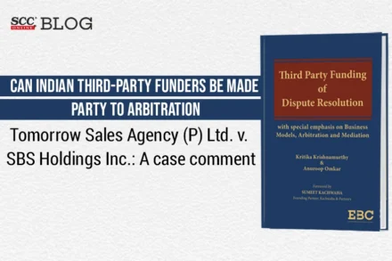 third-party funding of arbitrations in india