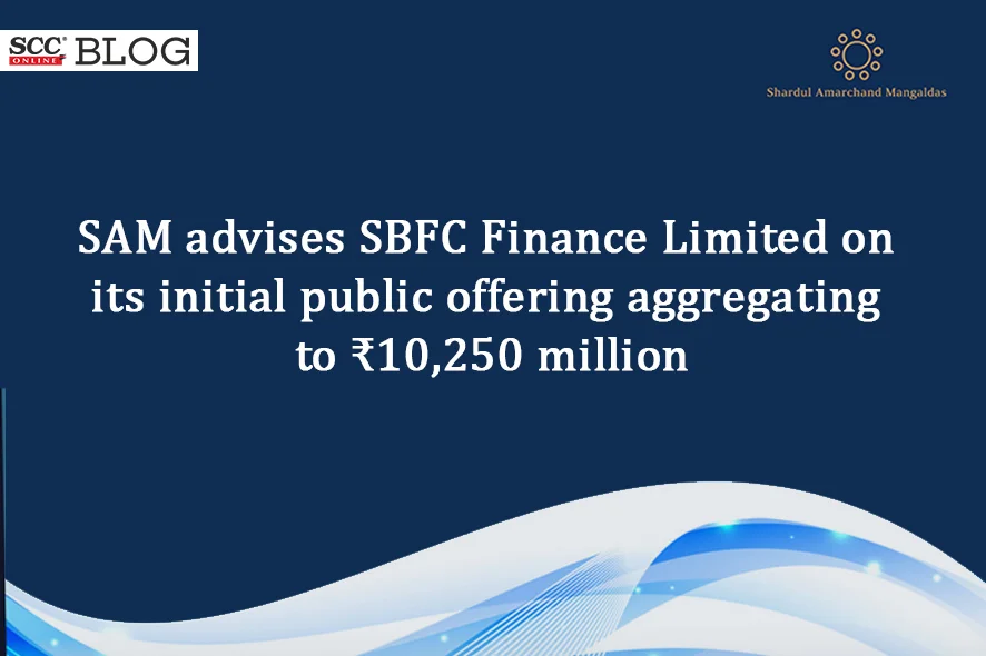 sam advises sbfc finance limited