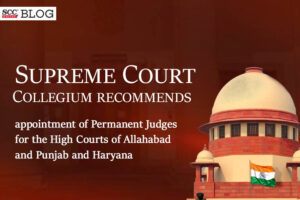 appointment of permanent judges