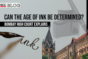 Can the age of ink be determined