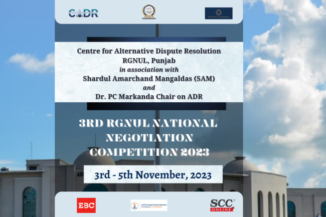 Live Updates | 3rd RGNUL National Negotiation Competition - 2023 | SCC ...