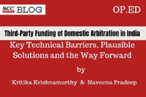 Funding of Domestic Arbitration