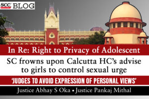 Calcutta High Court control sexual urge