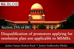 Section 29A of IBC