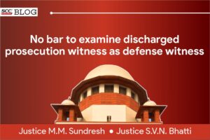 Discharged prosecution witness