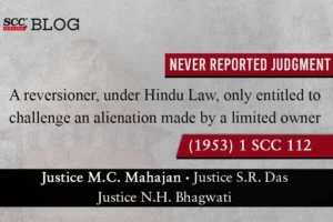 Alienation of property under Hindu Law