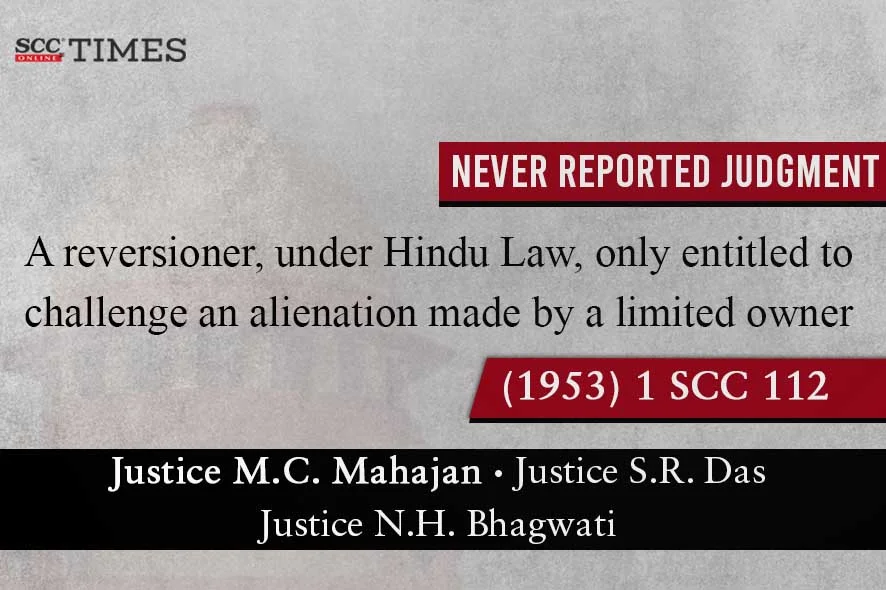 Alienation of property under Hindu Law