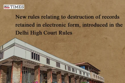 Destruction of Records retained in electronic form