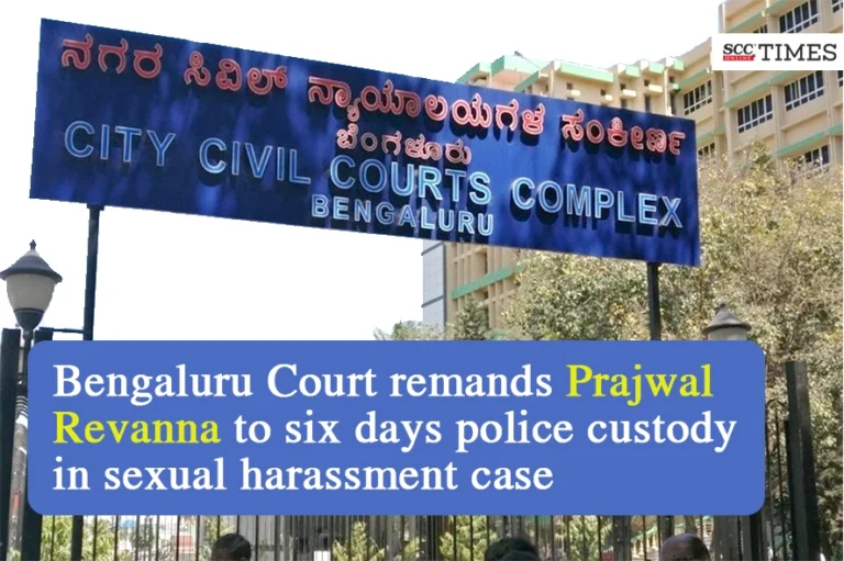 Bengaluru Court remands Prajwal Revanna to six days police custody in sexual harassment case