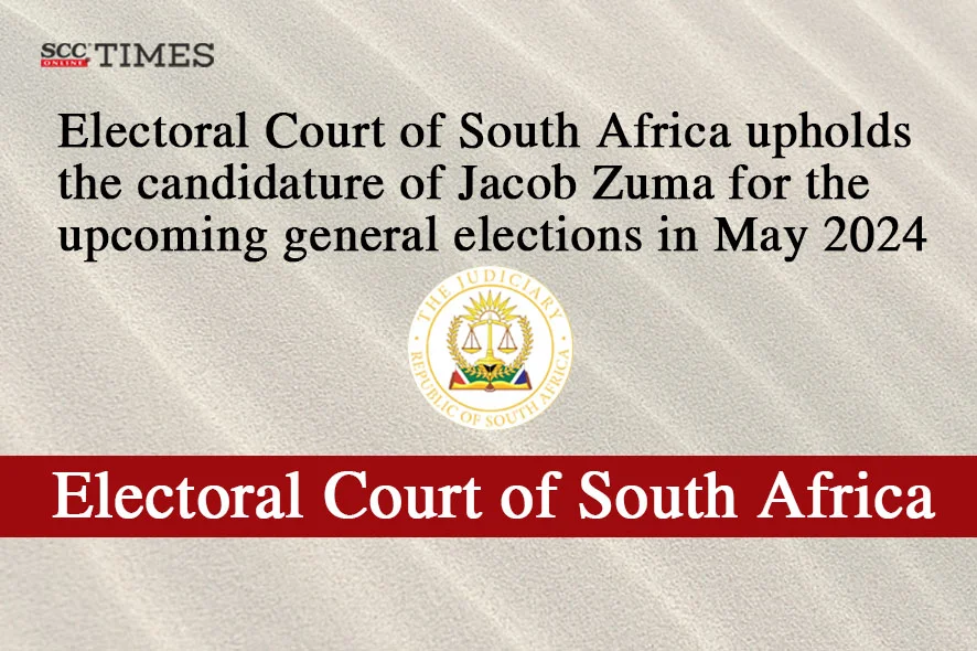 Jacob Zuma election disqualification