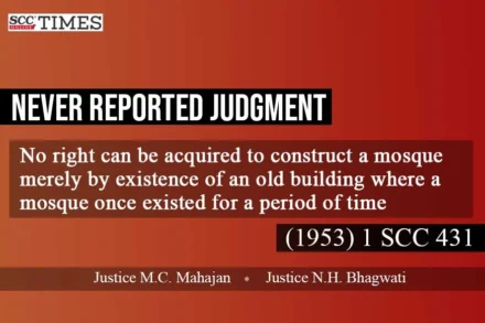 right to reconstruct on land where a mosque once existed