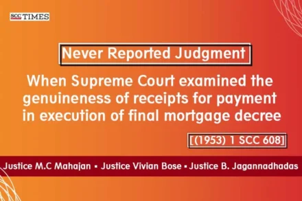 execution of mortgage decree