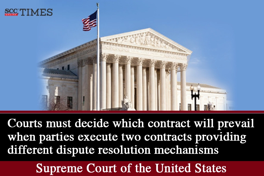 two contracts different modes of dispute resolution
