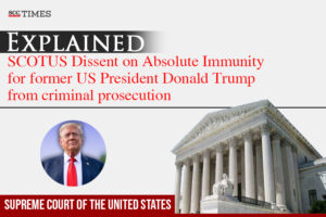 Donald Trump immunity criminal prosecution dissenting opinion