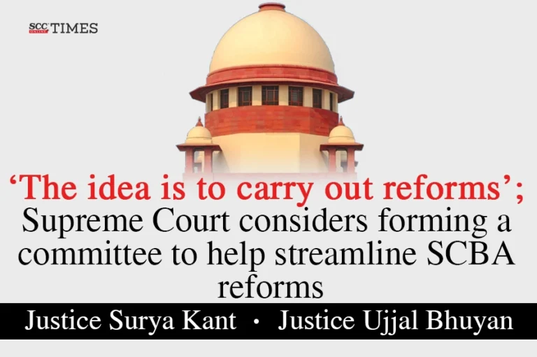 ‘The idea is to carry out reforms’; Supreme Court considers forming a committee to help streamline SCBA reforms