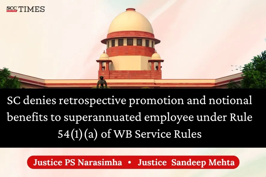 promotion to superannuated employee