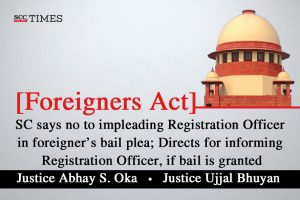 Information to Registration Officer on foreigner's bail
