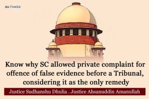 Private complaint before Tribunal