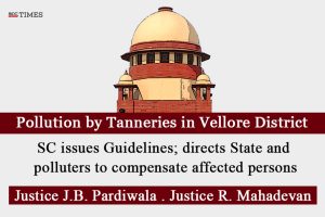Pollution Tanneries Vellore District