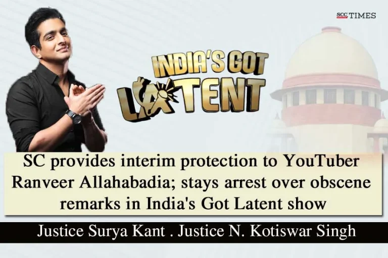 SC provides interim protection to YouTuber Ranveer Allahabadia; stays arrest over obscene remarks in India’s Got Latent show