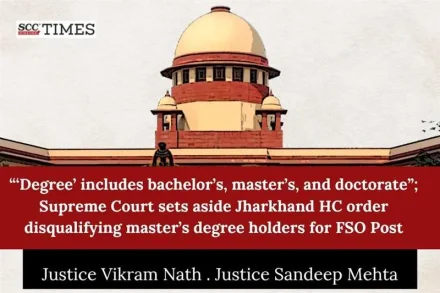 SC clarifies degree qualifications FSO post