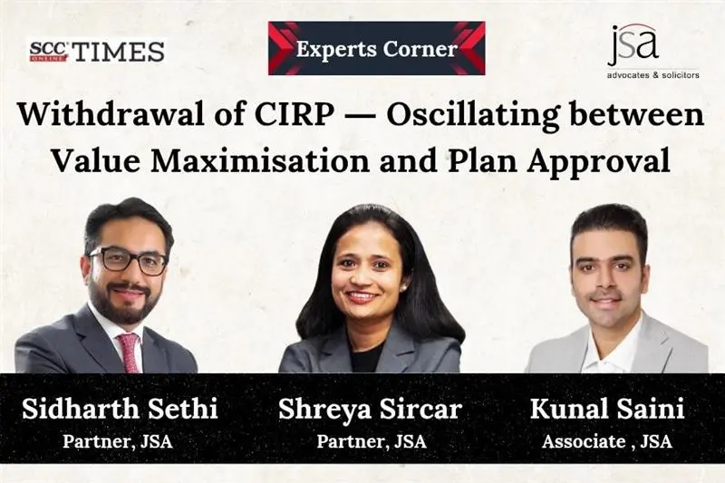 Withdrawal of CIRP