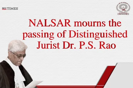 Distinguished Jurist Dr. PS Rao