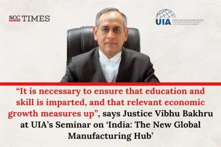 Justice Vibhu Bakhru at UIA Seminar