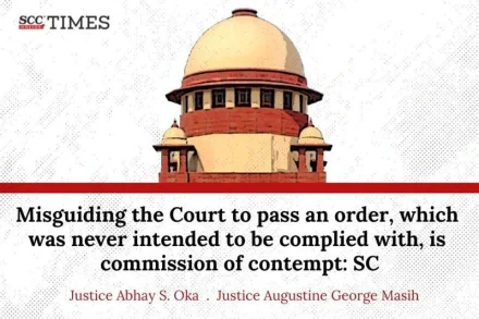 Misguiding Court contempt