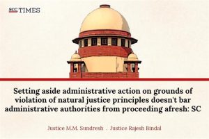 administrative action violation of natural justice