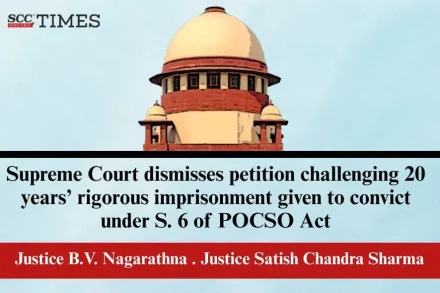 20-year rigorous imprisonment under POCSO