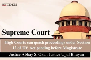 High Courts inherent jurisdiction DV Act