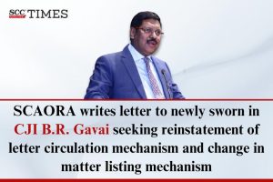 SCAORA letter to CJI B.R. Gavai