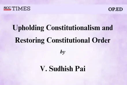 Upholding Constitutionalism