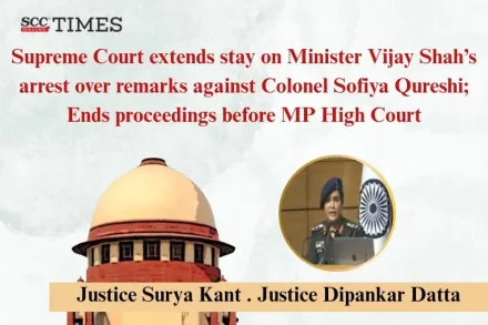 Vijay Shah arrest Colonel Sofiya Qureshi case