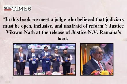 Vikram Nath on NV Ramana book launch