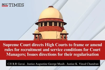 Court Managers regularisation