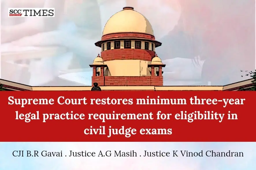 three-year legal practice requirement