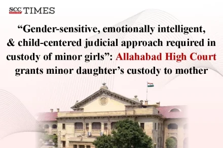 Custody of minor girl