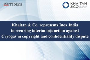 Inox India interim injunction Cryogas