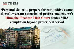 MBA extension denied by Himachal Pradesh HC