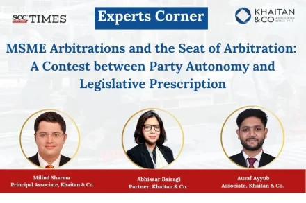 MSME arbitrations and seat of arbitration