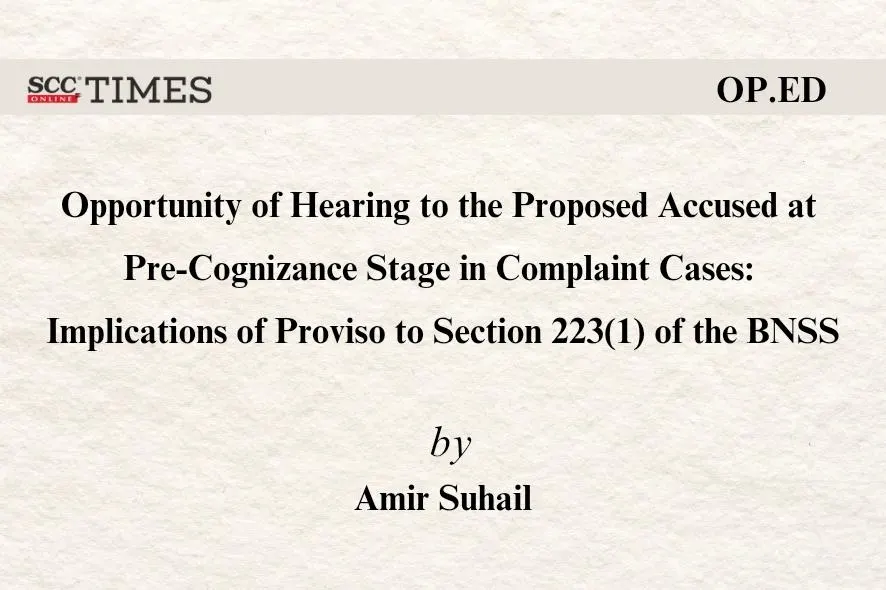 Opportunity of Hearing