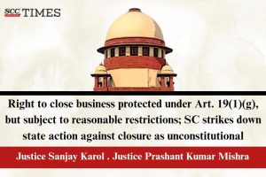 Right to close business