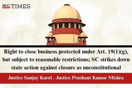 Right to close business