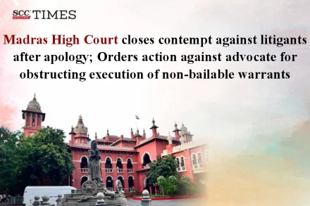 action against advocate for obstructing