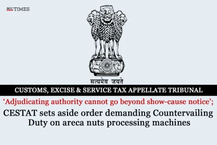 Counter vailing duty on machines for areca nuts